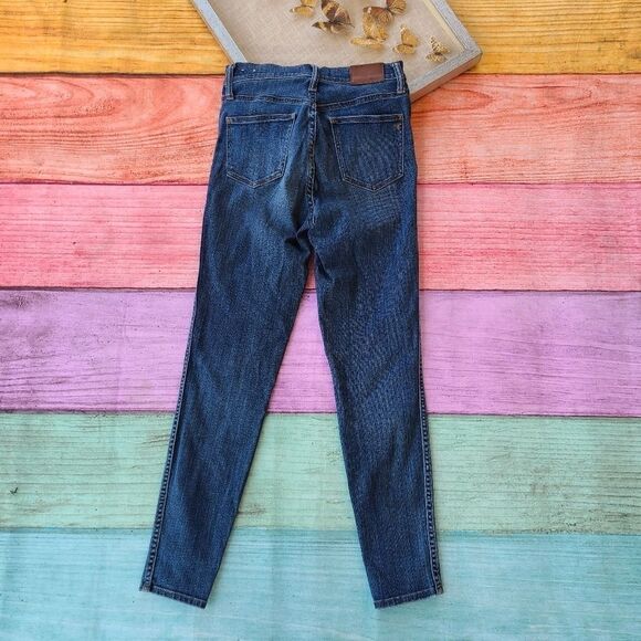 Madewell Blue 10" High Rise‎ Skinny Ankle Jeans 27 Classic Casual - Picture 5 of 9